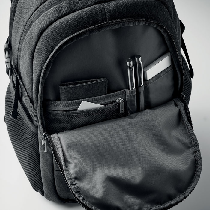 HANA Mochila para portátil 600D RPET - Mochilas personalizadas - Regalo Promocional Personalizado - imagen 4