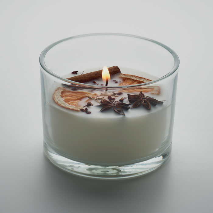 Vela de cera vegetal 300 gr CITRUS personalizada - Velas personalizadas - Regalo Promocional Personalizado - imagen 4