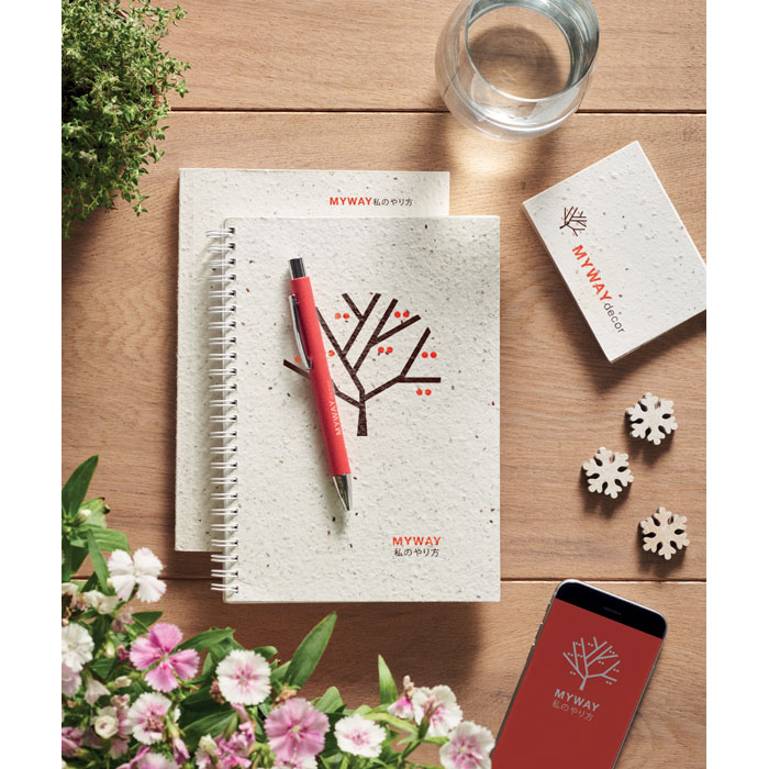 BOOK Libreta A5 tapas de semillas SEED personalizada - Oficina - Regalo Promocional Personalizado - imagen 5