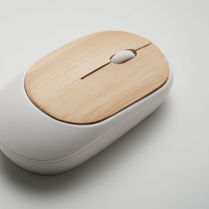 BAM Ratón inalámbrico de bambú CURVY personalizado - Tecnología - Regalo Promocional Personalizado - imagen 5