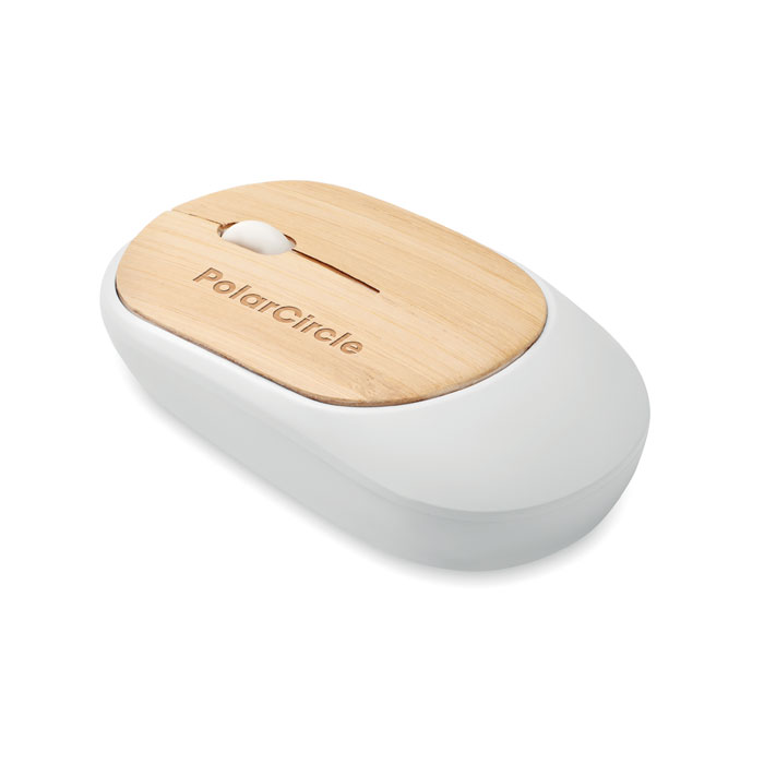 BAM Ratón inalámbrico de bambú CURVY personalizado - Tecnología - Regalo Promocional Personalizado - imagen 4
