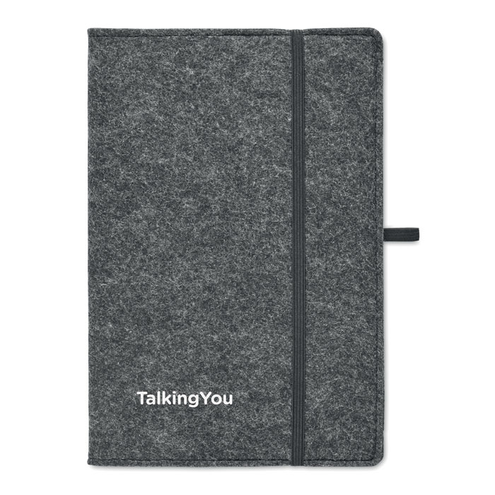 Libreta A5 RPET fieltro FELTBOOK personalizada - Oficina - Regalo Promocional Personalizado - imagen 4