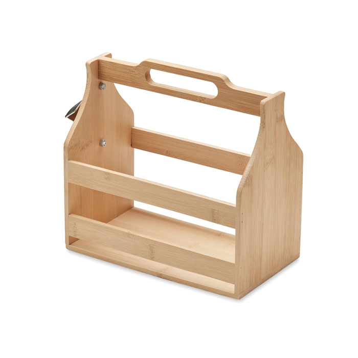 CABAS Caja de bambú para 6 cervezas - Hogar - Regalo Promocional Personalizado - vista alternativa
