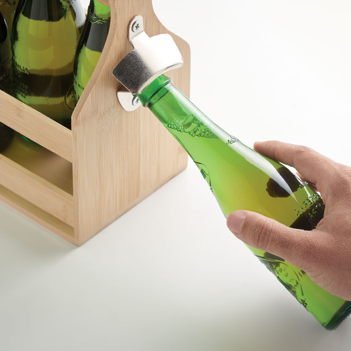 CABAS Caja de bambú para 6 cervezas - Hogar - Regalo Promocional Personalizado - imagen 7