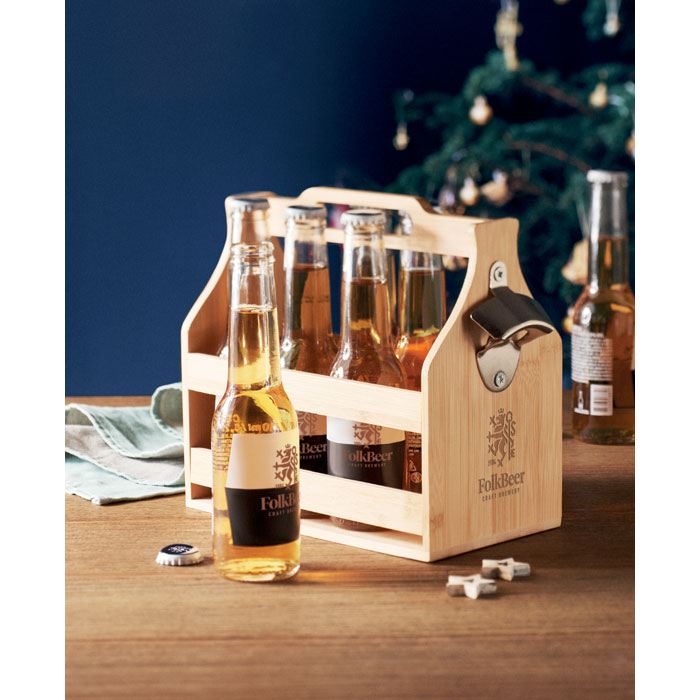 CABAS Caja de bambú para 6 cervezas - Hogar - Regalo Promocional Personalizado - imagen 6