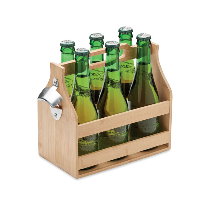CABAS Caja de bambú para 6 cervezas - Hogar - Regalo Promocional Personalizado - imagen 3