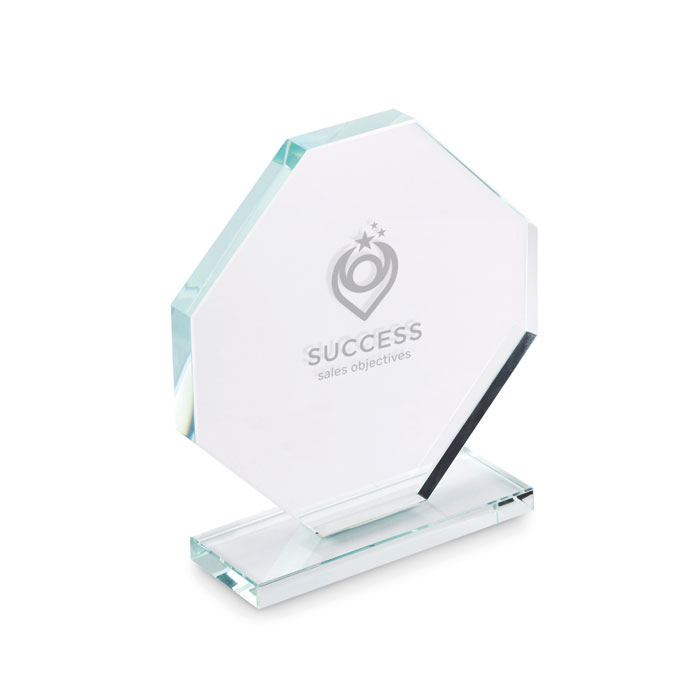 Trofeo de cristal en caja RUMBO personalizado - Trofeos - Regalo Promocional Personalizado - imagen 5