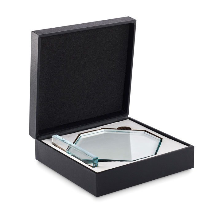 Trofeo de cristal en caja RUMBO personalizado - Trofeos - Regalo Promocional Personalizado - imagen 3