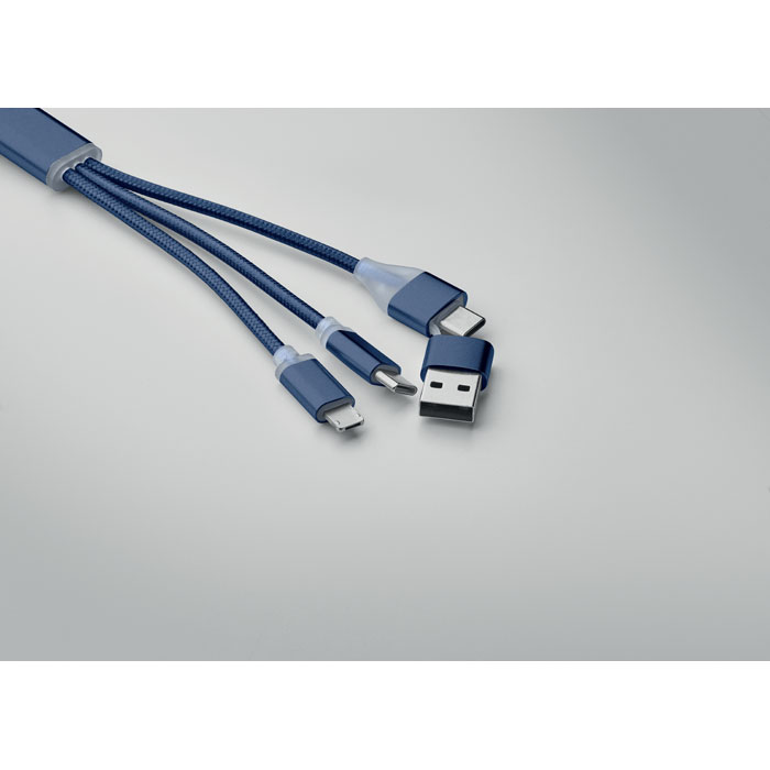 Cable de carga 4 en 1 tipo C BLUE personalizado - Tecnología - Regalo Promocional Personalizado - imagen 33