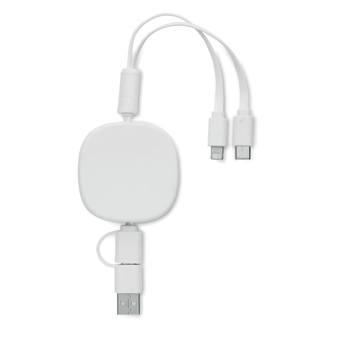Cable de carga retráctil multiUSB TOGOBAM personalizado - Tecnología - Regalo Promocional Personalizado - vista alternativa