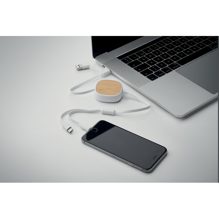 TOGOBAM Cable carga retráctil multiUSB - Tecnología - Regalo Promocional Personalizado - imagen 4