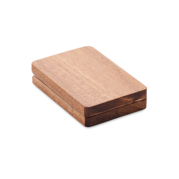 Juego de cables 3 en 1 en caja madera VERSA personalizado - Tecnología - Regalo Promocional Personalizado - imagen 3