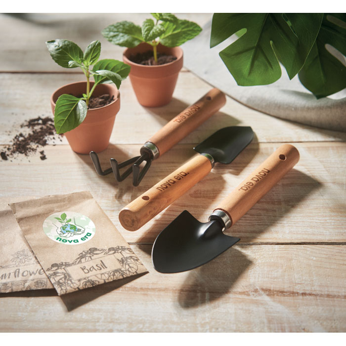 Set jardinería 3 piezas en bolsa RPET GRASS personalizado - Jardín - Regalo Promocional Personalizado - imagen 4