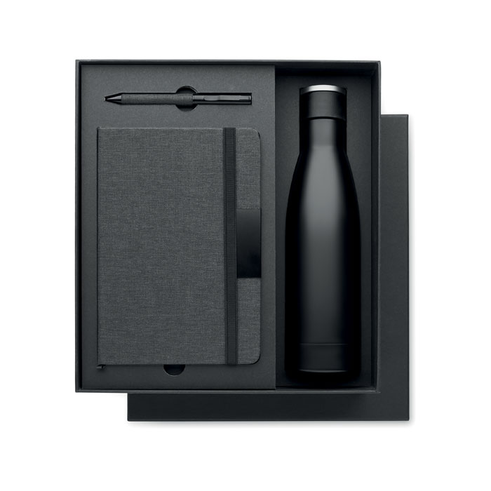 Set regalo 3 piezas libreta botella bolígrafo YOKOSO personalizado - Tazas y botellas - Regalo Promocional Personalizado - imagen 3