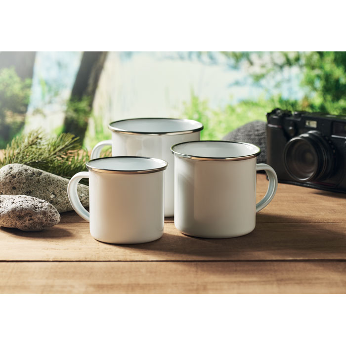 Taza PLATEADO S Vintage Esmalte Metal Sublimación 200ml - Tazas y vasos personalizados - Regalo Promocional Personalizado - imagen 4