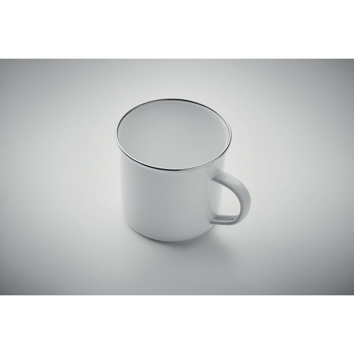 Taza PLATEADO L Vintage Esmalte Metal Sublimación 500ml - Tazas y vasos personalizados - Regalo Promocional Personalizado - imagen 3
