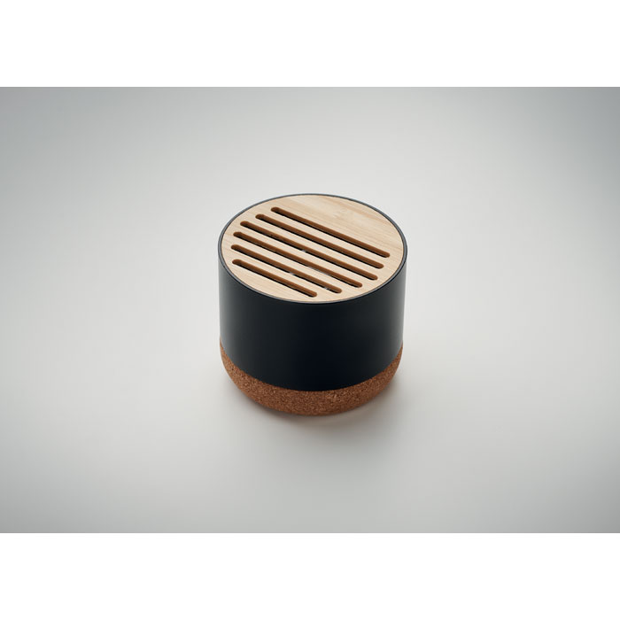 Altavoz RUMBA Inalámbrico 5.3 Aluminio Reciclado Corcho Bambú - Tecnología - Regalo Promocional Personalizado - imagen 4