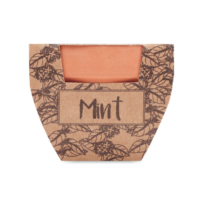MINT POT Maceta con semillas de menta - Jardín - Regalo Promocional Personalizado - vista alternativa