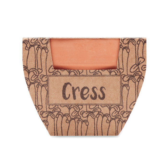 CRESS POT Maceta con semillas de berro - Jardín - Regalo Promocional Personalizado - vista alternativa