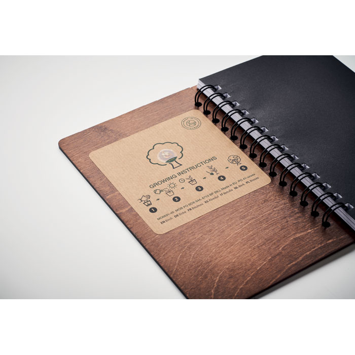 SAVAGE Libreta A5 Abedul GROWBOOK™ - Oficina - Regalo Promocional Personalizado - imagen 6