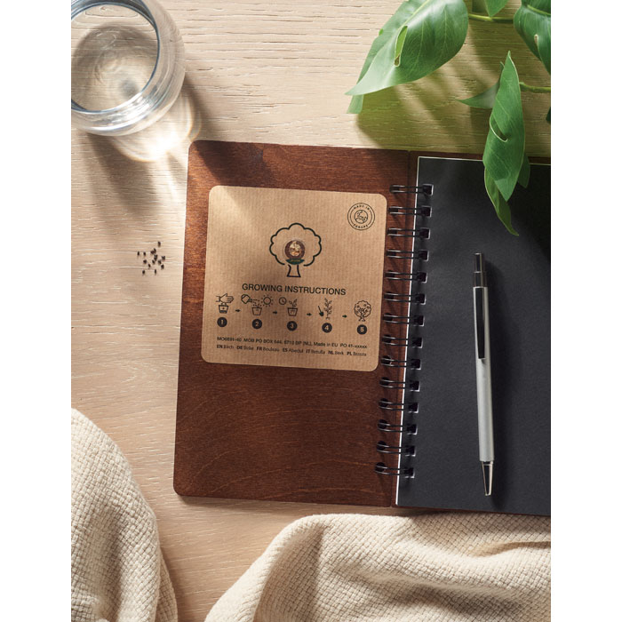 SAVAGE Libreta A5 Abedul GROWBOOK™ - Oficina - Regalo Promocional Personalizado - imagen 10