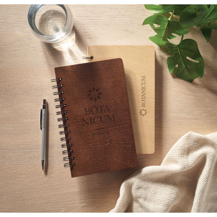 SAVAGE Libreta A5 Abedul GROWBOOK™ - Oficina - Regalo Promocional Personalizado - imagen 4