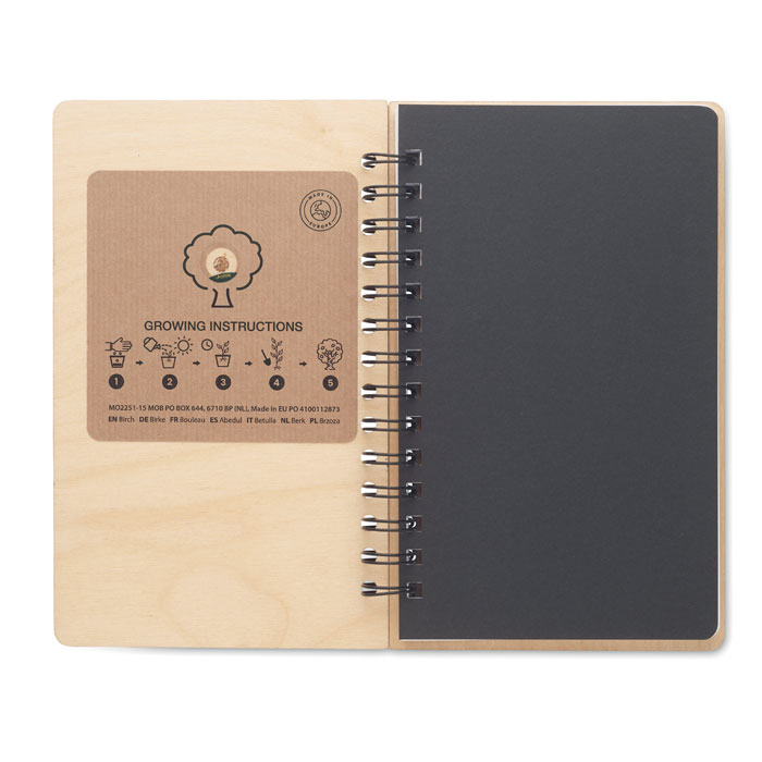 SAVAGE Libreta A5 Abedul GROWBOOK™ - Oficina - Regalo Promocional Personalizado - imagen 16