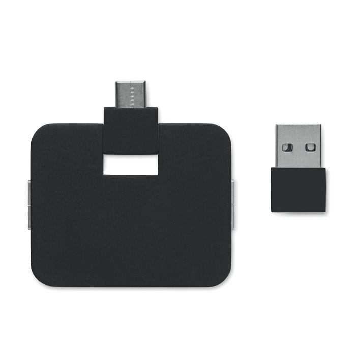 SQUARE-C Hub 4 puertos - Tecnología - Regalo Promocional Personalizado - imagen 4