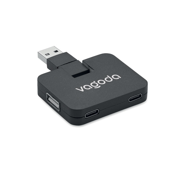 SQUARE-C Hub 4 puertos - Tecnología - Regalo Promocional Personalizado - imagen 5