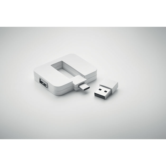 SQUARE-C Hub 4 puertos - Tecnología - Regalo Promocional Personalizado - imagen 12