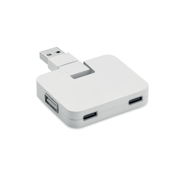 SQUARE-C Hub 4 puertos - Tecnología - Regalo Promocional Personalizado - imagen 8