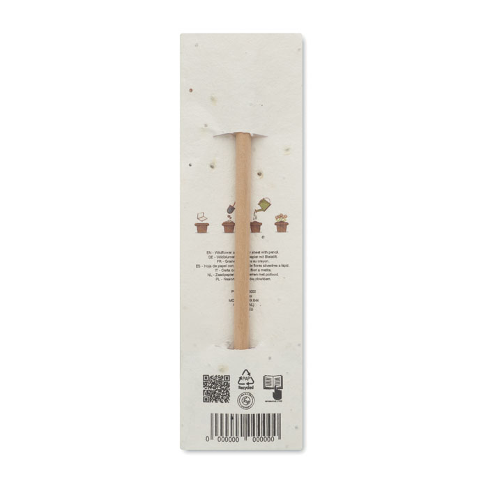 PENSEED Lápiz madera envase semillas - Lápices y portaminas personalizados - Regalo Promocional Personalizado - vista alternativa