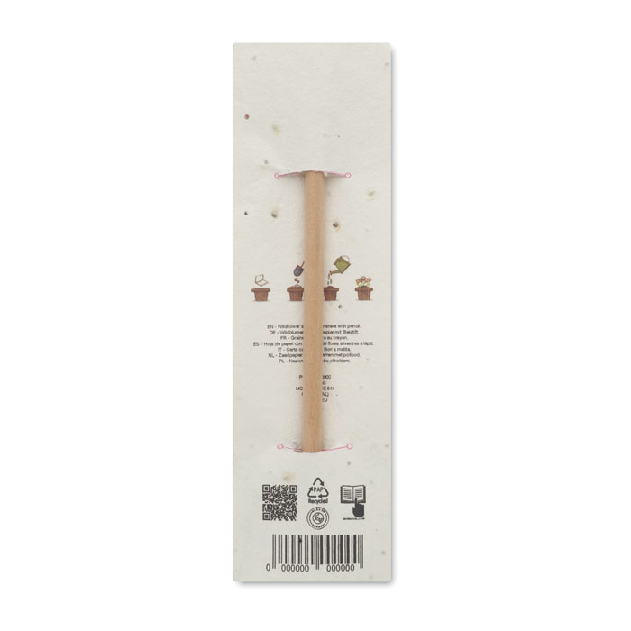 PENSEED Lápiz madera envase semillas - Lápices y portaminas personalizados - Regalo Promocional Personalizado - imagen 5