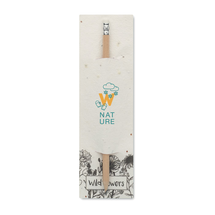 PENSEED Lápiz madera envase semillas - Lápices y portaminas personalizados - Regalo Promocional Personalizado - imagen 6