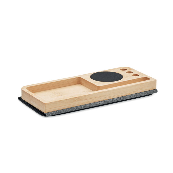Cargador inalámbrico de bambú Pandu - Tecnología - Regalo Promocional Personalizado - imagen 5