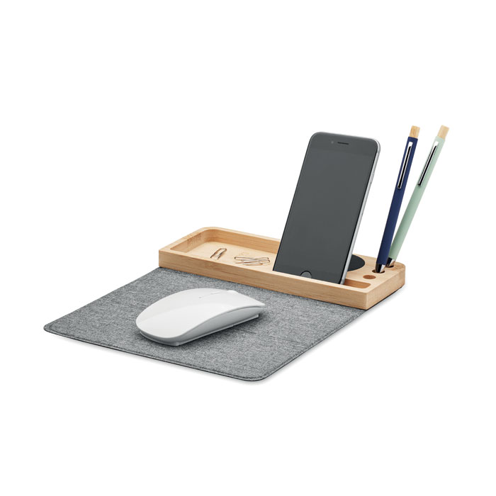 Cargador inalámbrico de bambú Pandu - Tecnología - Regalo Promocional Personalizado - imagen 4