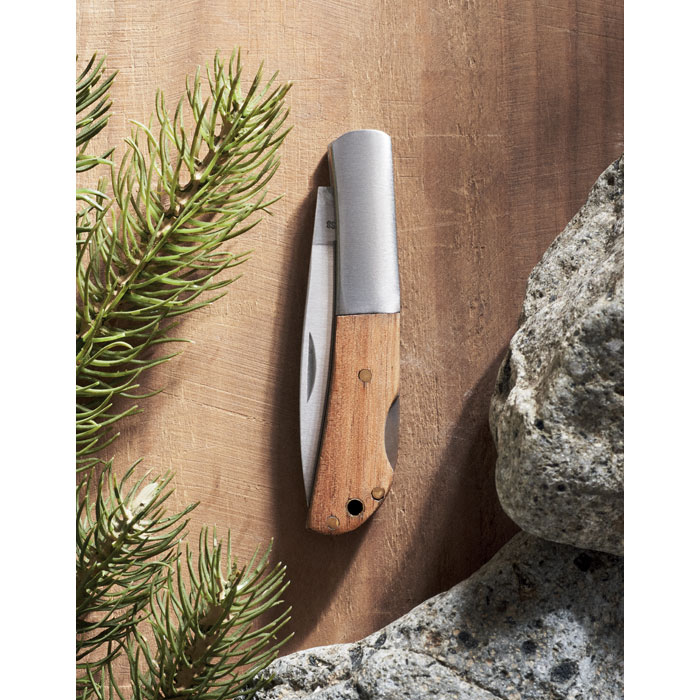 SKARP Cuchillo plegable de acacia - Navajas personalizadas - Regalo Promocional Personalizado - imagen 6