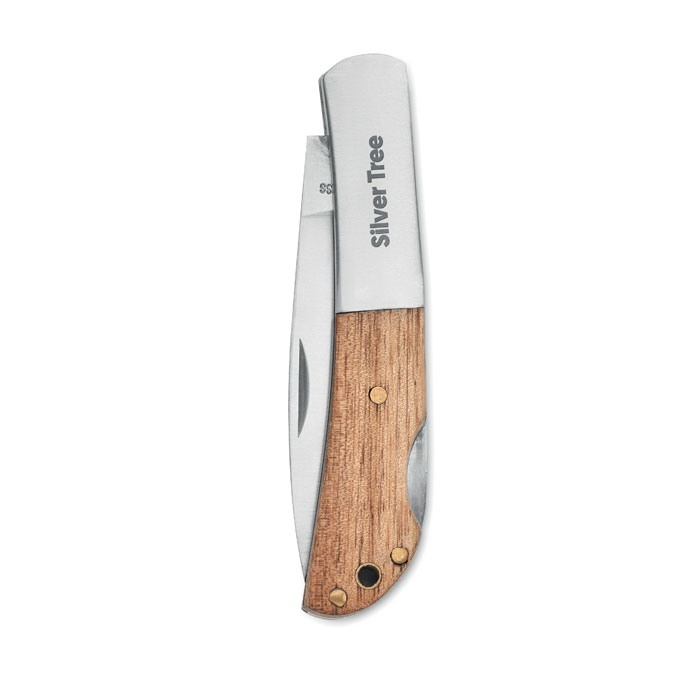 SKARP Cuchillo plegable de acacia - Navajas personalizadas - Regalo Promocional Personalizado - imagen 9