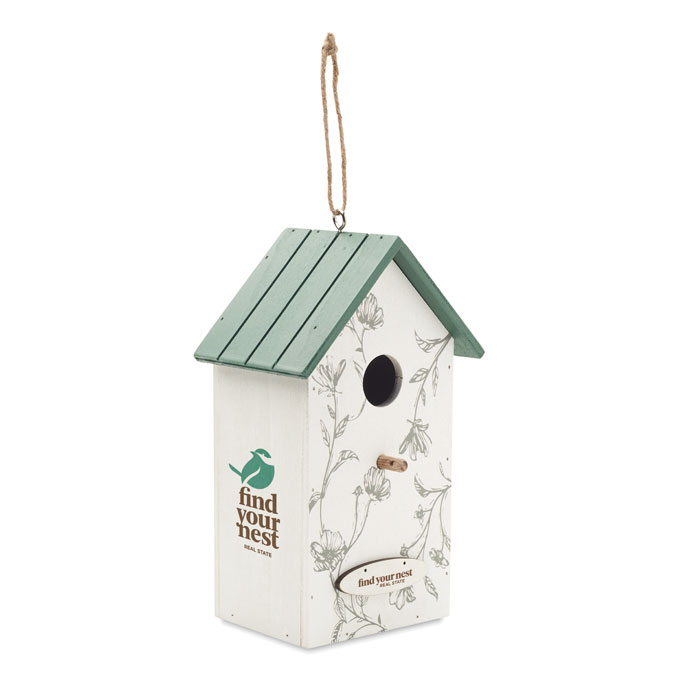 GREENJAY Casa pajaros de madera - Jardín - Regalo Promocional Personalizado - imagen 5