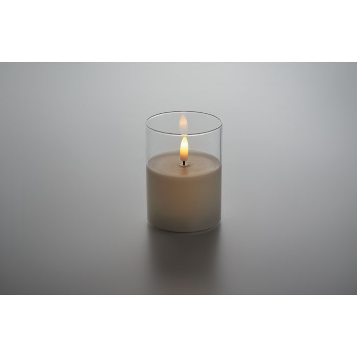 XANDLE+ Vela cera LED soporte cristal - Velas personalizadas - Regalo Promocional Personalizado - imagen 6