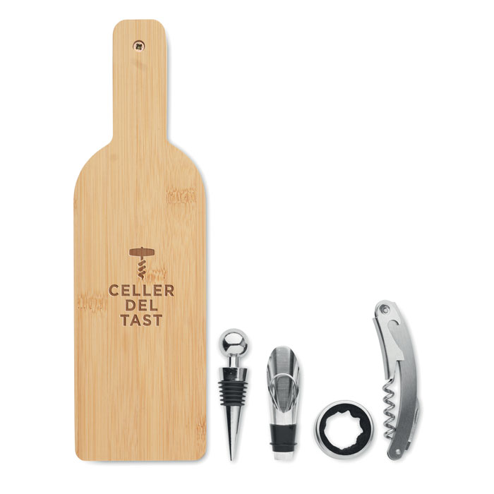 VINOVAULT SET Set vino en forma de botella - Set de vino - Regalo Promocional Personalizado - imagen 4