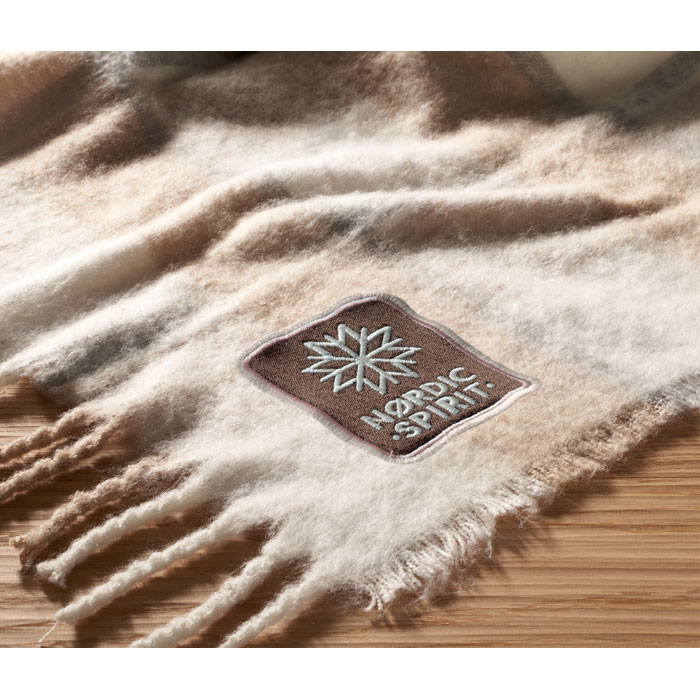 QUET Manta de mohair a cuadros - Mantas personalizadas - Regalo Promocional Personalizado - imagen 5