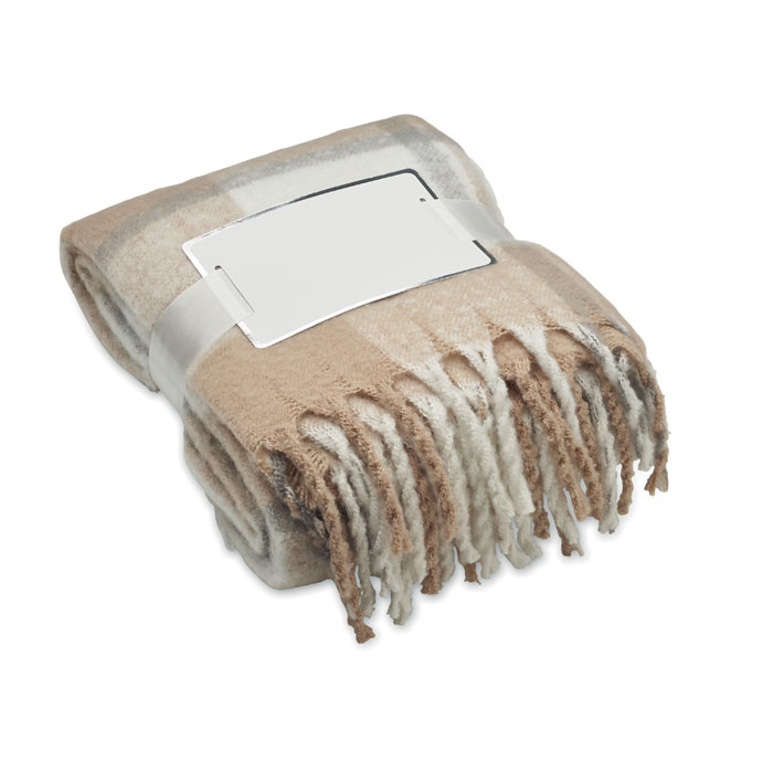 QUET Manta de mohair a cuadros - Mantas personalizadas - Regalo Promocional Personalizado