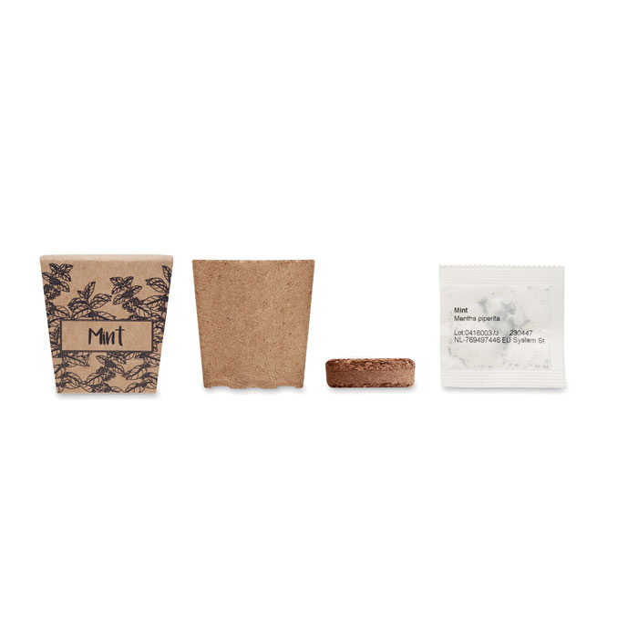 MINT KIT Kit cultivo semillas de menta - Jardín - Regalo Promocional Personalizado - vista alternativa