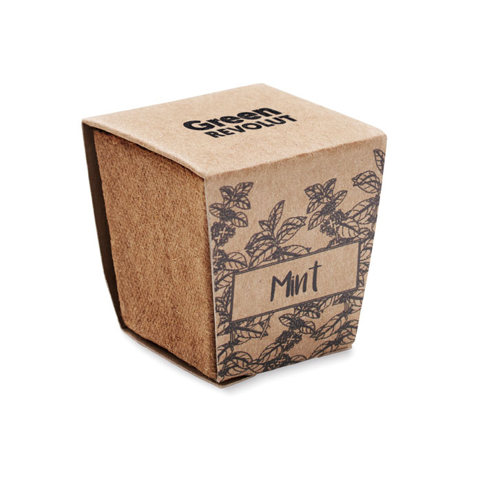 MINT KIT Kit cultivo semillas de menta - Jardín - Regalo Promocional Personalizado - imagen 5