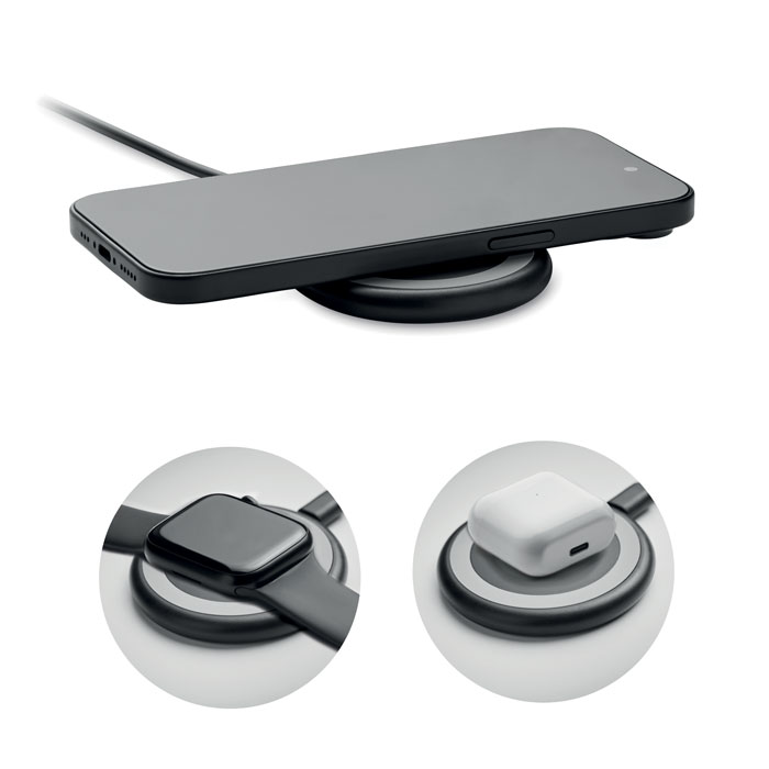 WERLIES cargador inalámbrico 3 en 1 - Tecnología - Regalo Promocional Personalizado - vista alternativa
