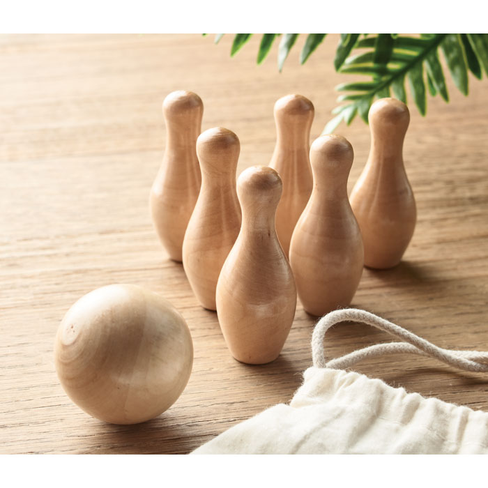 BOLITO Mini juego de bolos de madera - Niños y Juegos - Regalo Promocional Personalizado - imagen 5