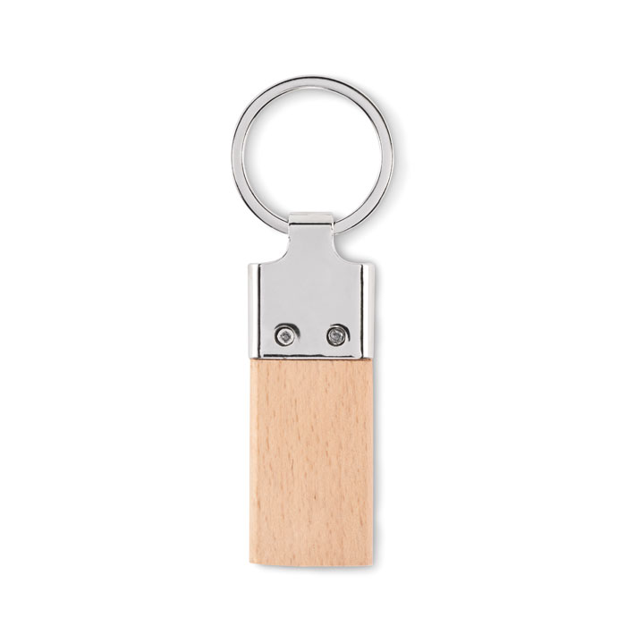 LLAVING Llavero con madera de caucho - Llaveros, pins y chapas - Regalo Promocional Personalizado - vista alternativa