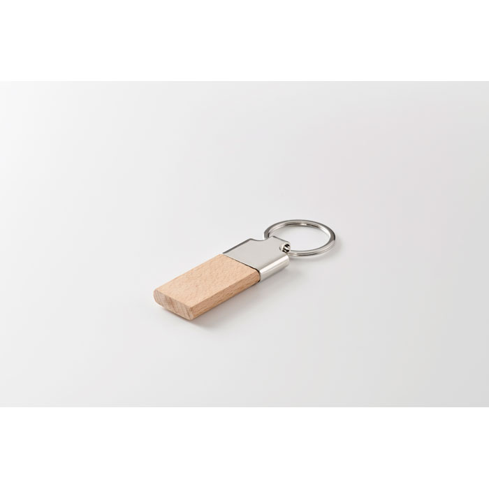 LLAVING Llavero con madera de caucho - Llaveros, pins y chapas - Regalo Promocional Personalizado - imagen 5