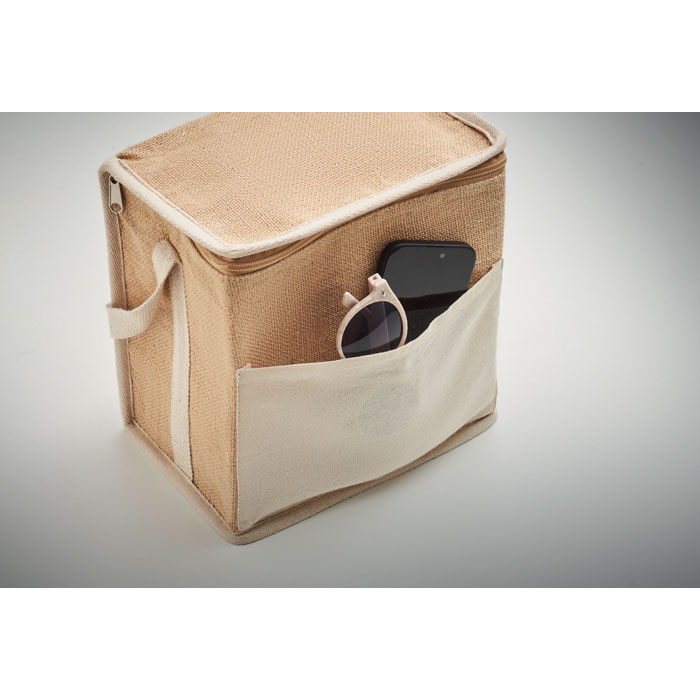 LONA Bolsa nevera de yute y lona 3L - Verano - Regalo Promocional Personalizado - imagen 7